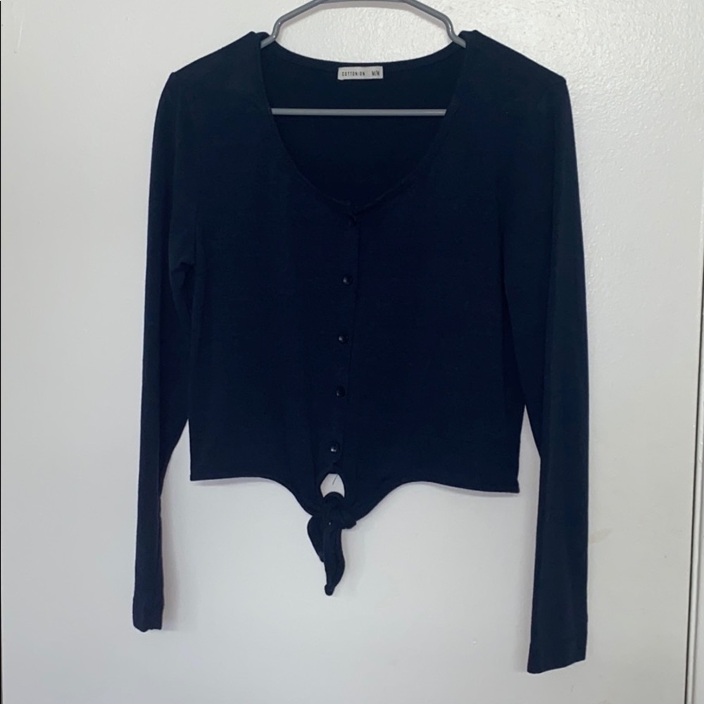 Long sleeve shirt, navy blue
